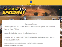 Tablet Screenshot of lincolnparkspeedway.com